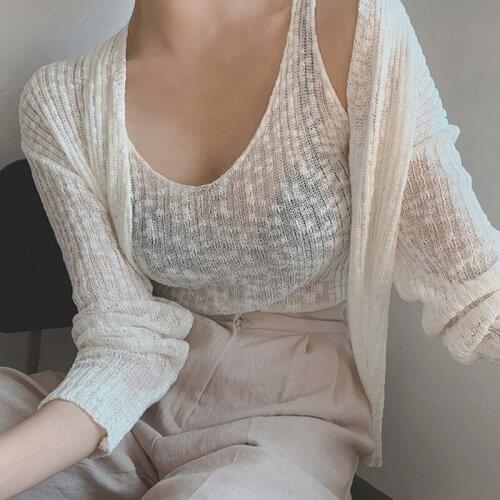 New Overszie Women Sweater 2 Piece Sets Womens Elegnat Knitted Suits Cardigan Female Knitting Sweaters Long Sleeve Outerwear