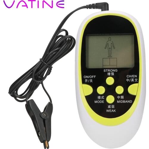VATINE Dual Output Host Therapy Massager Electric Shock Medical Themed Toys Electro Stimulation Sex Toys For Couples Adult Games