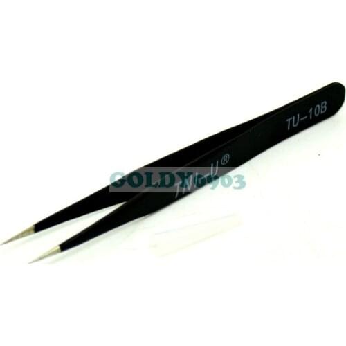 TU-10B Anti-static Tweezer Non-magnetic Straight Tip Tweezer