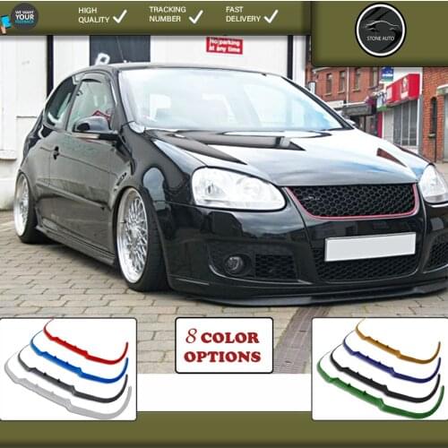 For vw golf 5 v front lip universal spoiler lip bumper 3 piece free fast shipping designed full harmony body kit design