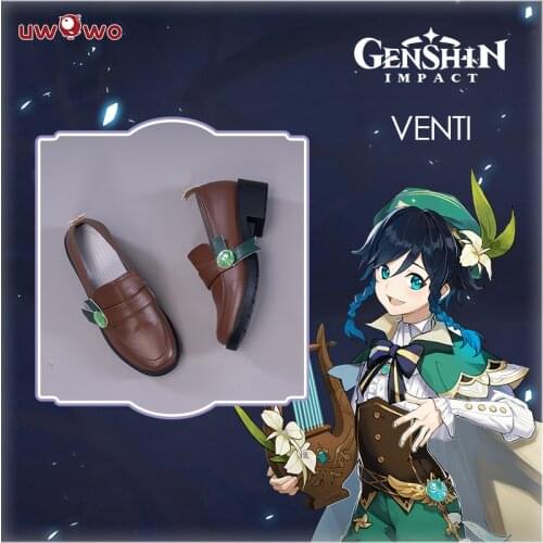 Pre-sale Game Genshin Impact Venti Windborne Bard Tone-Deaf Bard Cosplay Shoes Cosplay Boots