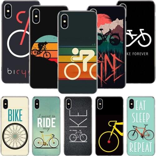 Bicycle Bike Sport Phone Case For iPhone 11 12 Pro XS XR X Max 7 8 6 6S Plus Mini + 5 SE Pattern Customized Coque Cover Capa