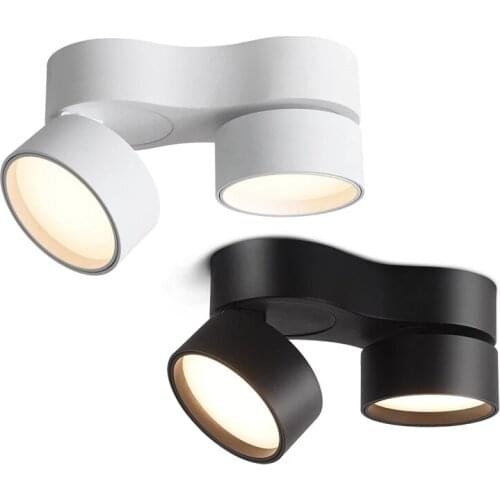 Rotating Folding Dimmable LED Downlights 7W/10W/15W/20W LED Ceiling Spot Lights AC85-265V LED Ceiling Lamps Indoor Lighting