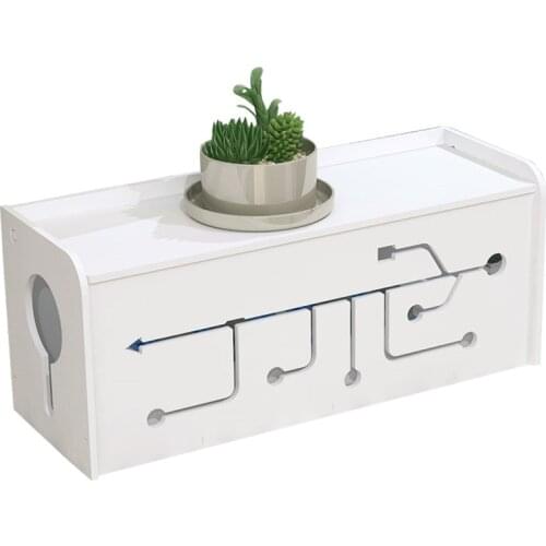 PVC Material Wire Storage Box Cable Manager Organizer Box Power Line Storage Cases Junction Box Household Accessories