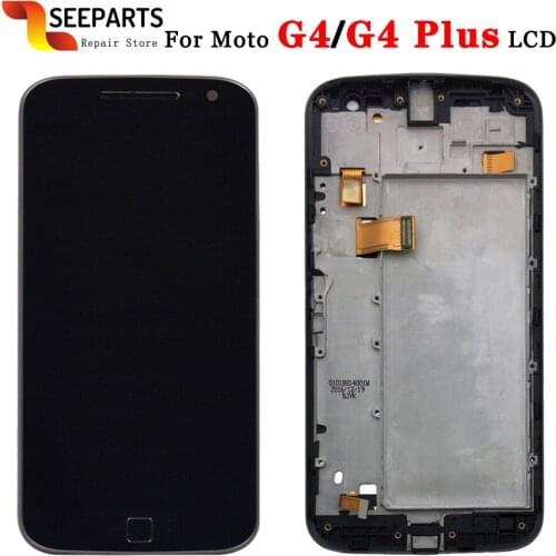 For Motorola Moto G4 LCD Display Touch Screen Digitizer Assembly XT1622 xt1625 For MOTO G4 Plus LCD Display Replacement Parts