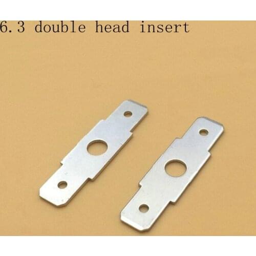 20pcs 6.3 double-headed blade PCB circuit board chip capacitor motor motor insert