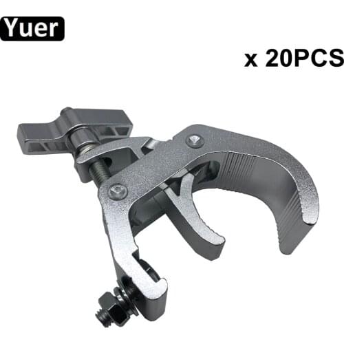 20Pcs/Lot Aluminum Lights Hook Fit for 40-70mm truss LED Moving Head Light Hooks Maximum bearing 200kg Lighting DJ Equipment