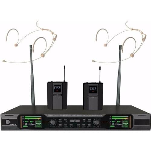 Bolymic Wireless Head Microphone UHF Professional Performance Wireless Cordless Headset mic system For church karaoke party ktv