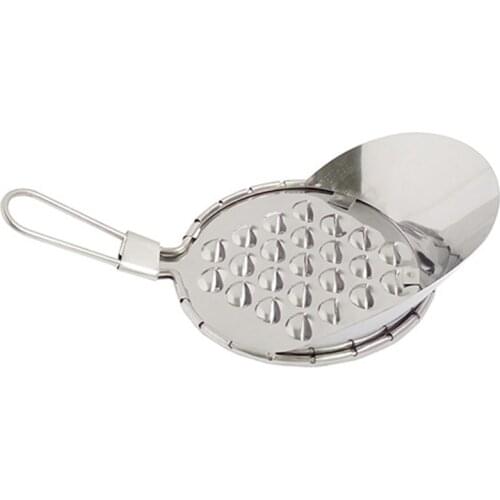 Stainless Steel Household Large Hole Knife Tool for Scratching Bean Jelly/cold Noodle, Cool Powder Jelly Scraping Scraper