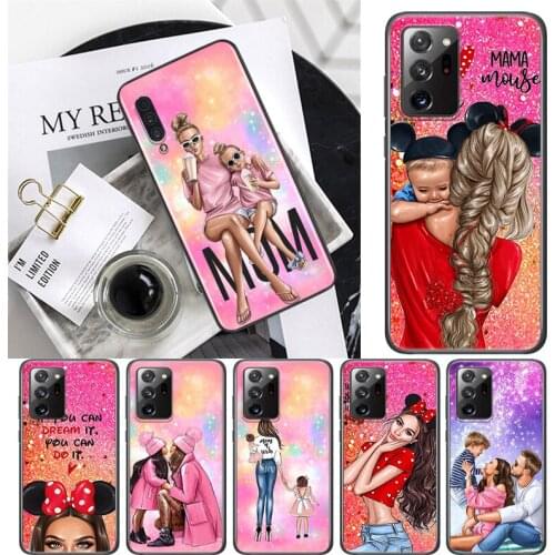 Lucky Cute Mom baby For Samsung A72 A52 A02 S A32 A12 A42 A51 A91 A81 A71 A41 A31 A21 S A11 A01 A03 Core UW Phone Case