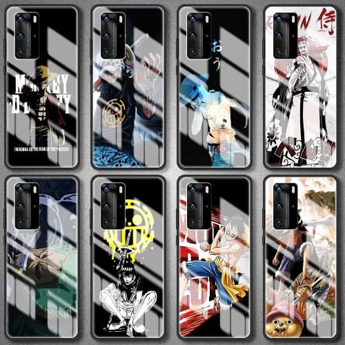 Phone Case For Huawei P40 P30 P20 P10 Lite P Smart Z S Pro 2019 2020 2021 Tempered Glass Cover Shell One Piece Anime