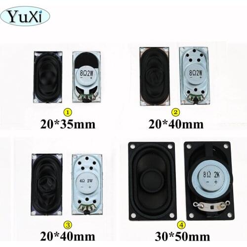 YuXi LCD Monitor/TV/Notebook Speaker Horn 2W 4R 8R 2035 3520 2040 5030 3050 Loud speaker 8 ohms 2 Watt 20*35MM 20*40MM 50*30MM