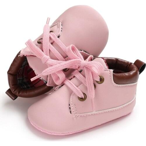 Focusnorm Autumn Winter PU Suede Baby Moccasins Shoes Baby Anti-slip First Walker for Newborn Boys Soft Bottom Baby Booties0-18M