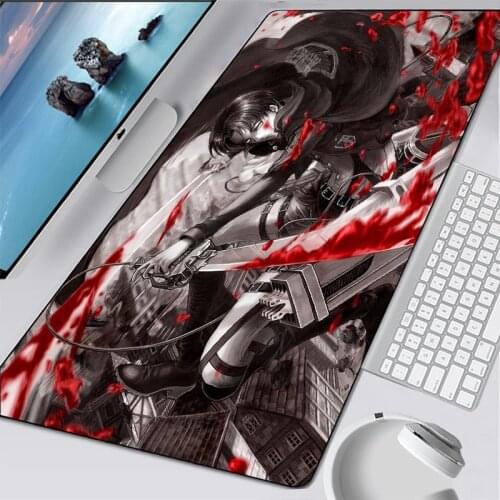 Attack On Titan Mousepad Pad Gamer Carpet Computer Mouse Pad Anime Gaming Padmouse High Quality Gamer Mouse Mats manga gift
