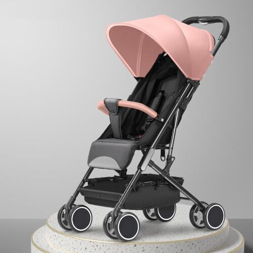 Lightweight Baby Stroller Portable Baby Pushchair Cartoon Pattern Pram Free Shipping