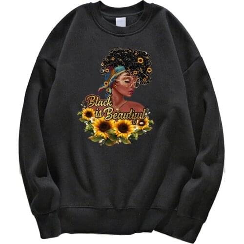 2020 hot sale vogue melanin sweatshirt women black girls magic hoodies women winter casual sudadera mujer aesthetic clothes