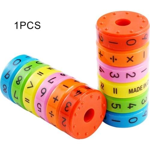 Designed Axis Magnetic Mathematics Arithmetic Learning Kids Puzzle Educational Cube Toys Magnetic Number