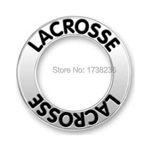 Alloy lacrosse message sport charm fashion 2015 spring gift charm