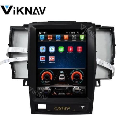 Multimedia player video Android For TOYOTA CROWN twelfth 12th auto stereo radio DVD player car GPS navigation vertical screen