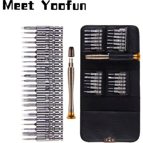 Screwdriver Set 25 in 1 Multifunctional Torx Screwdriver Sets Precision Screwdrivers for Glasses Phones Tablet PC Hex Torx Kit