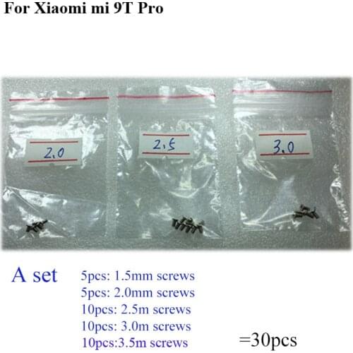30PCS a set Silver Screw For Xiaomi mi 9T Pro mainboard motherboard Cover Screws Repair Parts For Xiaomi mi 9 T Pro 9Tpro