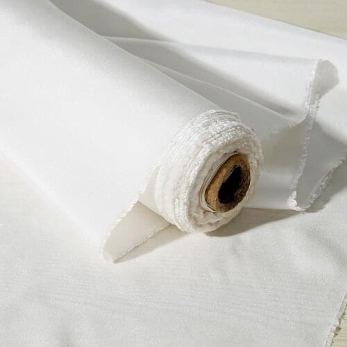 Nature Off White Undyed 100% Silk Habutai Pag Fabric Pure Silk Transparent 6mm Pongee Fabric Use for DIY Painting and Dyeing