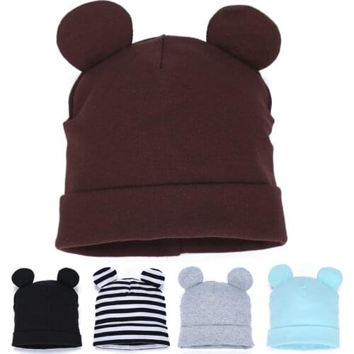 Autumn Winter New Baby Hat Boy Girl Beanies Fashion Ears Bonnet Infant Hats Toddler Kids Outdoor Warm Knitted Beanie Cap