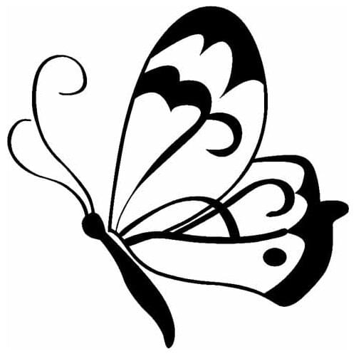 LLY-1740 Silhouette Butterfly Original Modeling Decal PVC Fashion Auto Motorcycle Sunscreen Waterproof Creativity Decals Decor