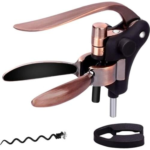Wine Opener,Wine Bottle Opener Metal Lever Bottle Opener Corkscrew with Foil Cutter,Corkscrew for Household,Anniversary,Birthday
