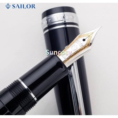 Sailor Pro Gear Flat PROFESSIONALGEAR 11- 2036 2037, 21k Gold Nib Classic Fountain Pen, Two Color Gold Point Ink Pen