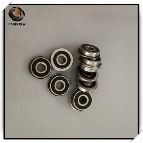 10Pcs MF105 RS Bearing 5*10*4 mm ABEC-7 Voron 3D Flanged Bearing MF105-2RS Ball Bearings MF105RS 3D Print Bearings