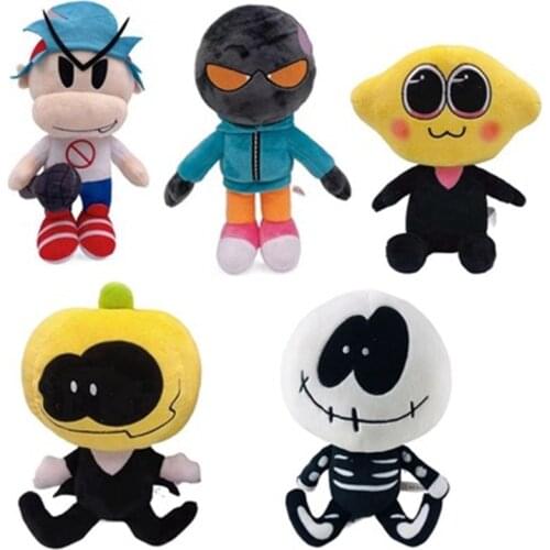 Friday Night Funkin Plush Toys 12-30cm Hot Sale Cartoon Spooky Month Skid Pump Model Stuffed Doll Toys For Kids Halloween Gifts