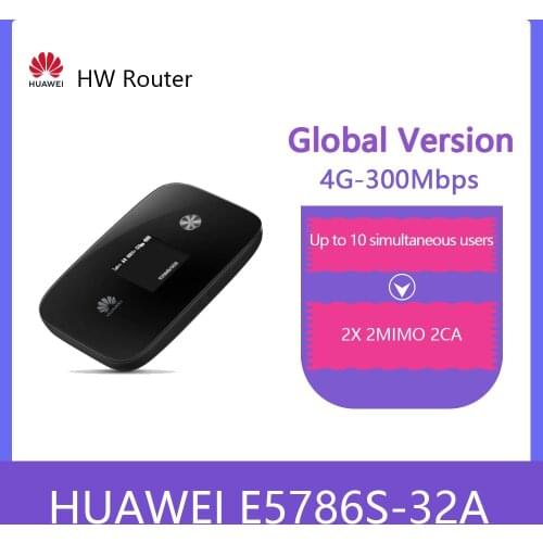 Unlocked HUAWEI E5786 E5786s-32a 4G LTE-Advanced CAT6 FDD/TDD Mobile Wifi DL300Mbps Router PK E5778 E5885