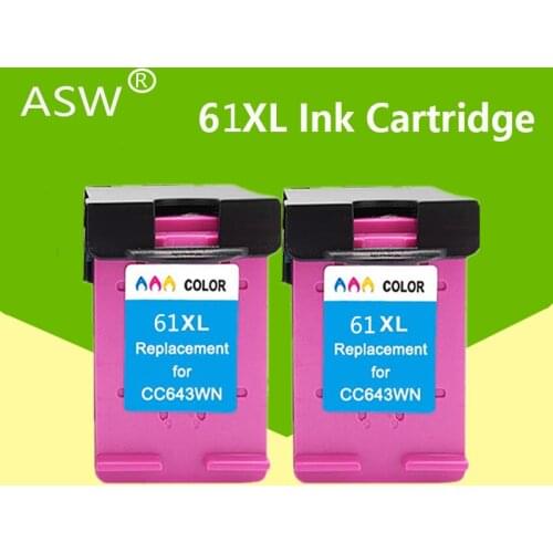 ASW 61XL Cartridge Replacemen for hp 61xl Ink Cartridge for hp 61 Deskjet 1000 1050 1055 2050 2512 2540 3050 Envy 5530 4500