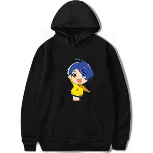 Anime Wonder Egg Priority Hoodie Ai Kawaii Aesthetic Fashion Pocket leisure Paragraph Casual Loose Sweatshirts Carton Cute Print