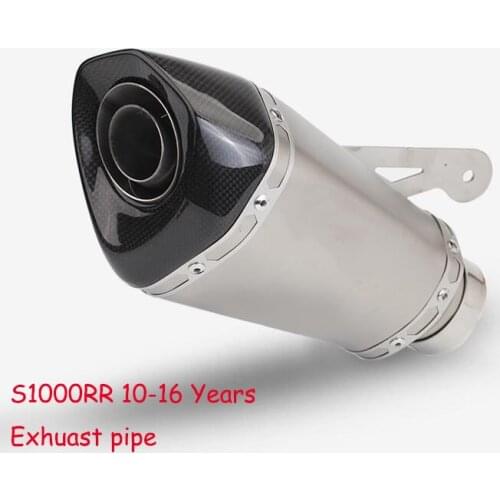 51mm 61mm 63mm 65mm Universal Air Intake Motorcycle Exhaust with Muffler Pure Manual Custom Stainless Steel Exhaust