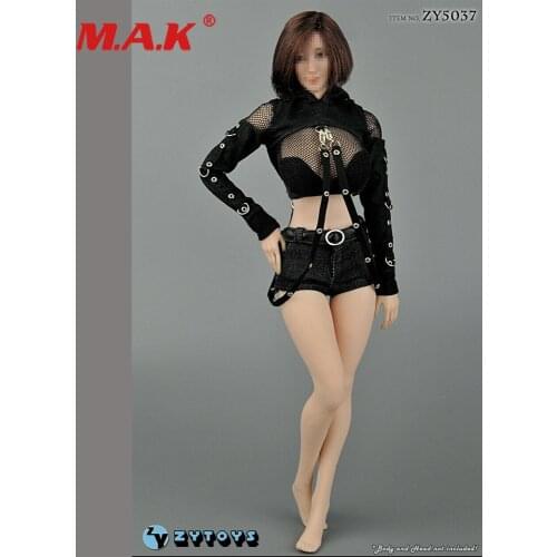 IN Stock ZYTOYS 1/6 ZY5037 Clothes Pants Model Fit 12inch Female Action Figure Body Toys Sexy Lace Female shirts and pants