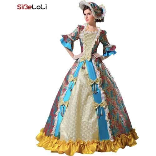 Upscale Marie Antoinette Gowns Christmas Rococo and Carnival Gowns Princess European-style Stage Performance Dress