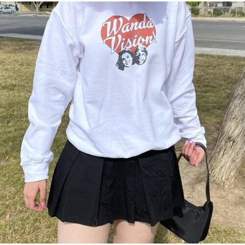 2021 Funny Printing Women Sweatshirt Punk Clothes Vintage Long Sleeve Hoodies Women Winter Clothes Women Vacation Female Sweater