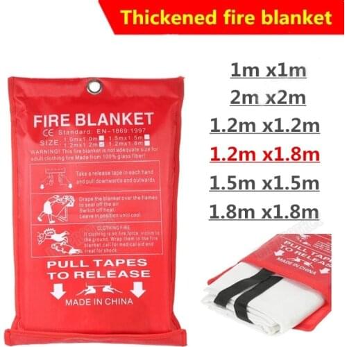 1.2M * 1.8M fire blanket Home Safety Fighting Fire fire fighting material.fire extinguishing tools tent ship emergency life shed