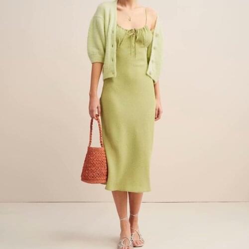 2020 Summer dress women sexy dress vinatage polka dot dresses Korean spaghetti strap dress strapless party dresses backless