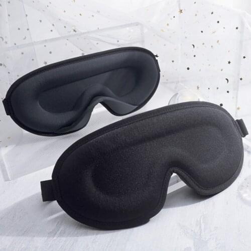 3D Sleeping Mask Block Out Light Sleep Mask Ice Silk Eye Shade Blindfold For Eyes Sleep masker Sleeping Aid Face Mask Eyepatch