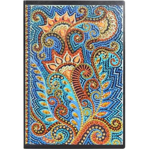 Classic DIY Mandala Special Shaped Diamond Painting Excellent Quality Oxidation Resistance 50 Pages A5 Notebook School Supplies