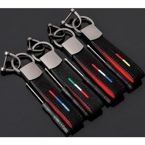 Horseshoe Car Keychain Auto Keyring For Fiat 500 Abarth Palio Stilo Bravo For Alfa Romeo 159 147 Giulietta Spider GT Car Style