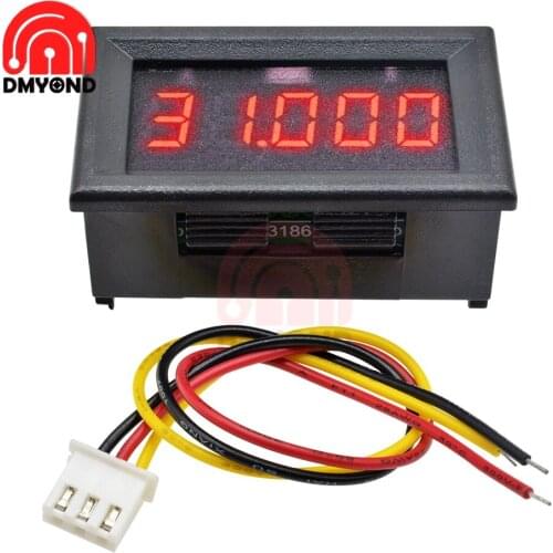 New 0.36 Inch Digital Voltmeter Red DC 0V-33.000V 3 Wire 5 digit Volt Voltage Panel Meter Display Led Color for Car Voltage Test