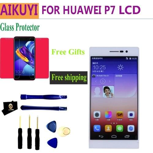 For HUAWEI P7 LCD Ascend P7 Touch Screen Digitizer Assembly With Frame 5 inch 1920x1080 Display