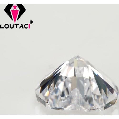 LOUTACI Fancy Style Gemstones Heart Shape White 5A Cubic Zirconia Jewelry Brilliance Middle Size 5x5-10x10mm