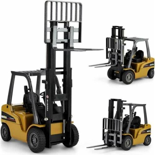 1:50 Alloy Forklift Model Simulation Engineering Car Play House Toy Car Die-casting Forklift Truck Childrens Toy Gift