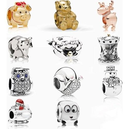 New High-quality Fashion Classic 925 Silver Charms, Popular Hot Selling Charm Diy Original Female Jewelry Birthday Gifts