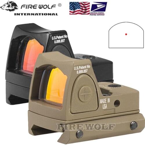 Mini RMR red dot sight collimator Glock / shotgun Reflex Sight hunting holographic sight for 20mm Weaver rail air gun